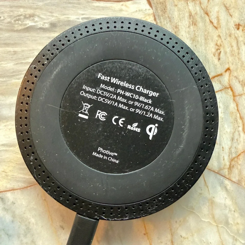 Photive PHWC10‎ Black Fast Wireless Charger Qi Certified